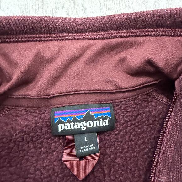 Patagonia Better Sweater 1/4 Zip Pullover Women’s Large Dark Currant 25617 - Picture 4 of 9